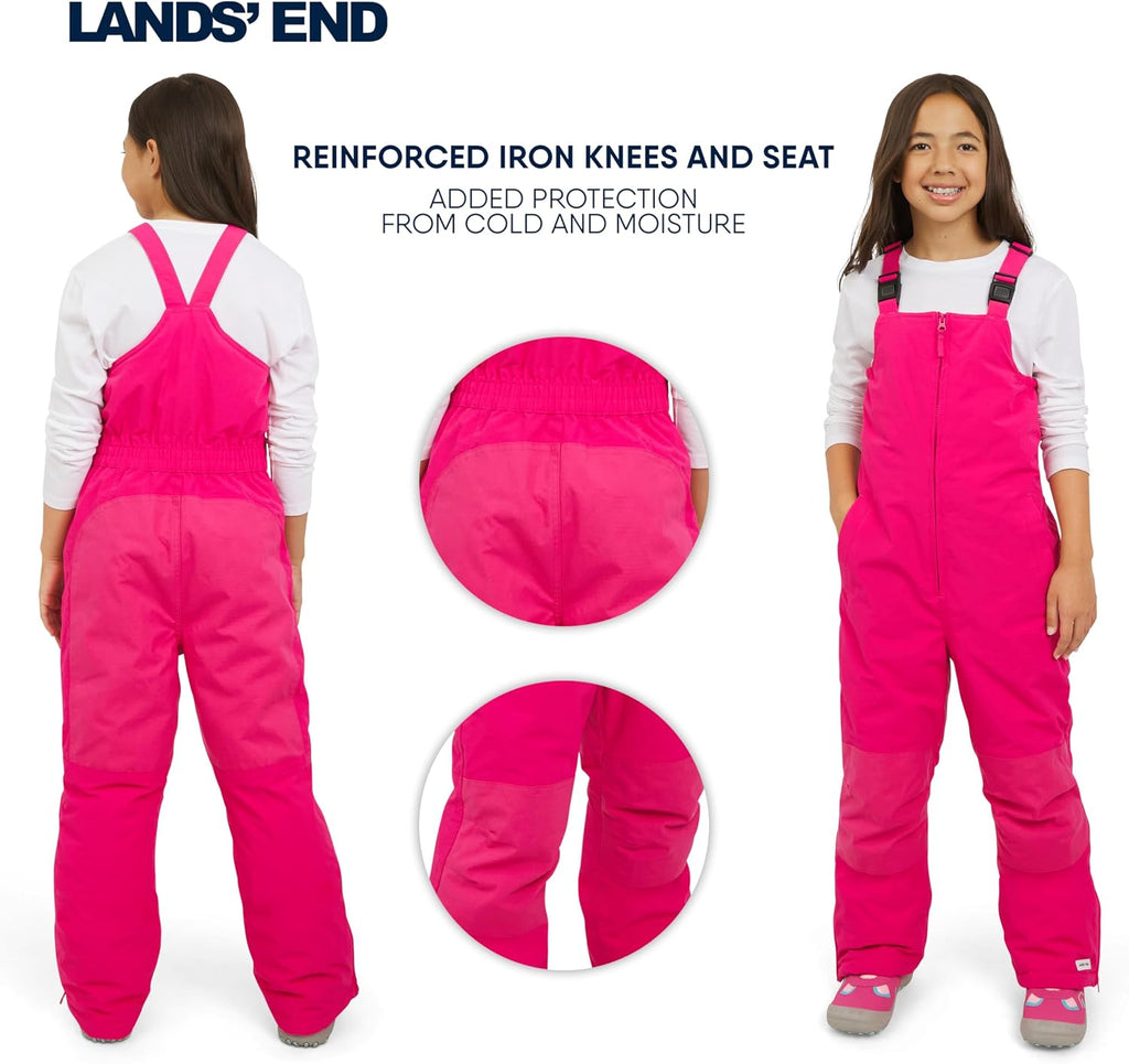 Unisex Kids Squall Waterproof Adjustable Insulated Iron Knee Snow Bib Overalls