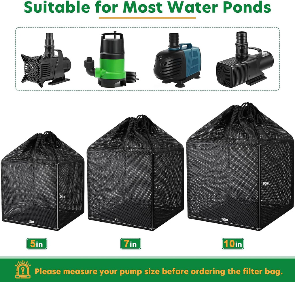 Pond Filter Bag, Pump Barrier Bag