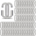 100PCS Quick Link, 2.36 in Heavy Duty Chain Link,Silver