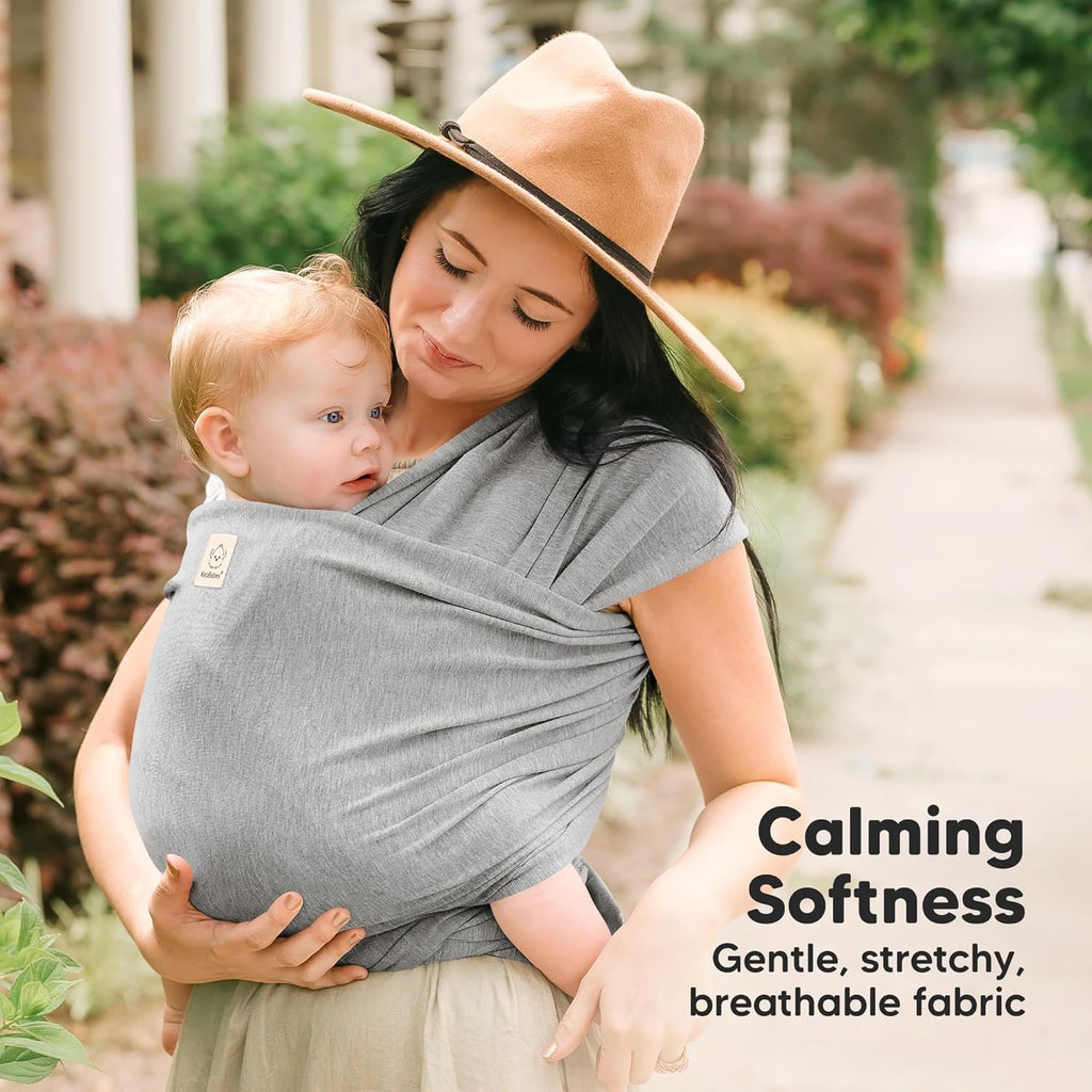 Baby Wrap Carrier, All in 1 Original Baby Carrier (Classic Gray) | Newborn to Toddler Sling, Easy to Wear, Hands Free