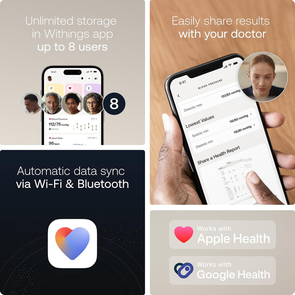 BPM Vision - Blood Pressure Monitor, FDA-Cleared, WiFi & Bluetooth