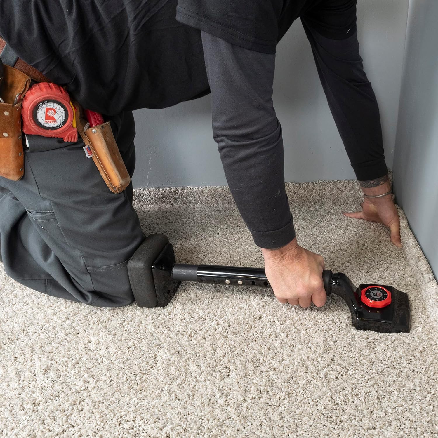 Economy Adjustable Knee Kicker,Black