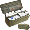 First Aid Bag Empty Pill Box Organizer,Tactical Medical Bag Case,Portable EDC Travel Medicine Pill Bottle Organizer