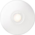 Lighted Round Door Chime Button White WH5WL, White Doorbell Button for Refits or Home Improvement, Wired Doorbell