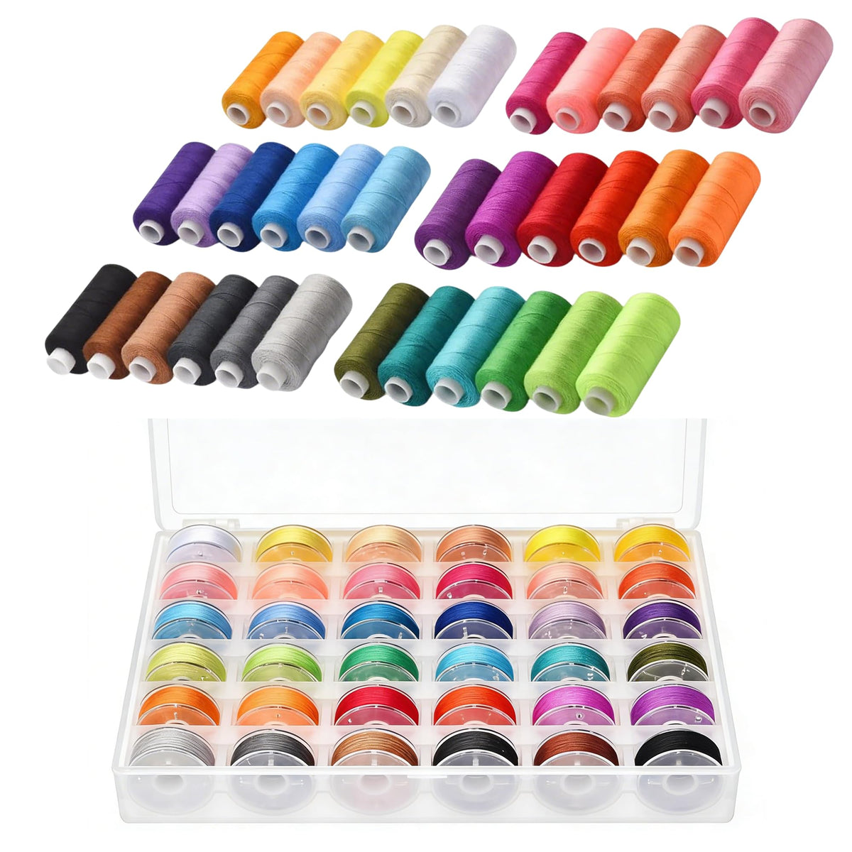 36PCS+36PCS 400 Yards Sewing Thread Kit