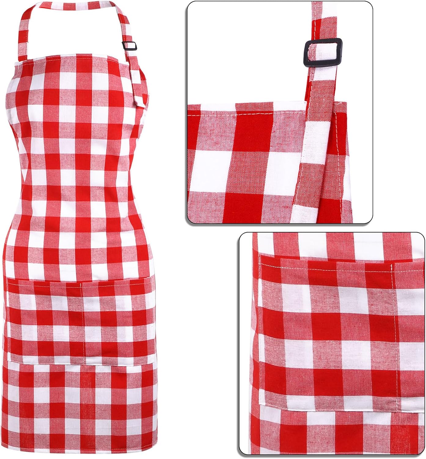 2 Pcs Chef Hat Apron Chef Costume for Women Men Adult