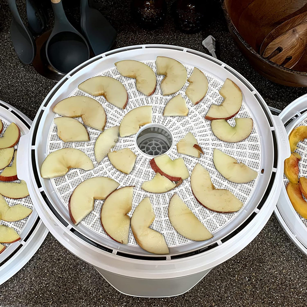(8 Pack) Round Silicone Dehydrator Sheets, Dostk Premium Non Stick Silicone Mesh for Fruit Dehydrator, Tray Liner