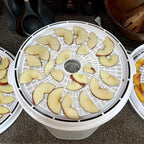 (8 Pack) Round Silicone Dehydrator Sheets, Dostk Premium Non Stick Silicone Mesh for Fruit Dehydrator, Tray Liner