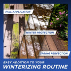 Outdoor Cleaner & Winterizer - Spray in Fall, Works all Winter Long to Prevent Mold, Moss, Algae Stains from forming