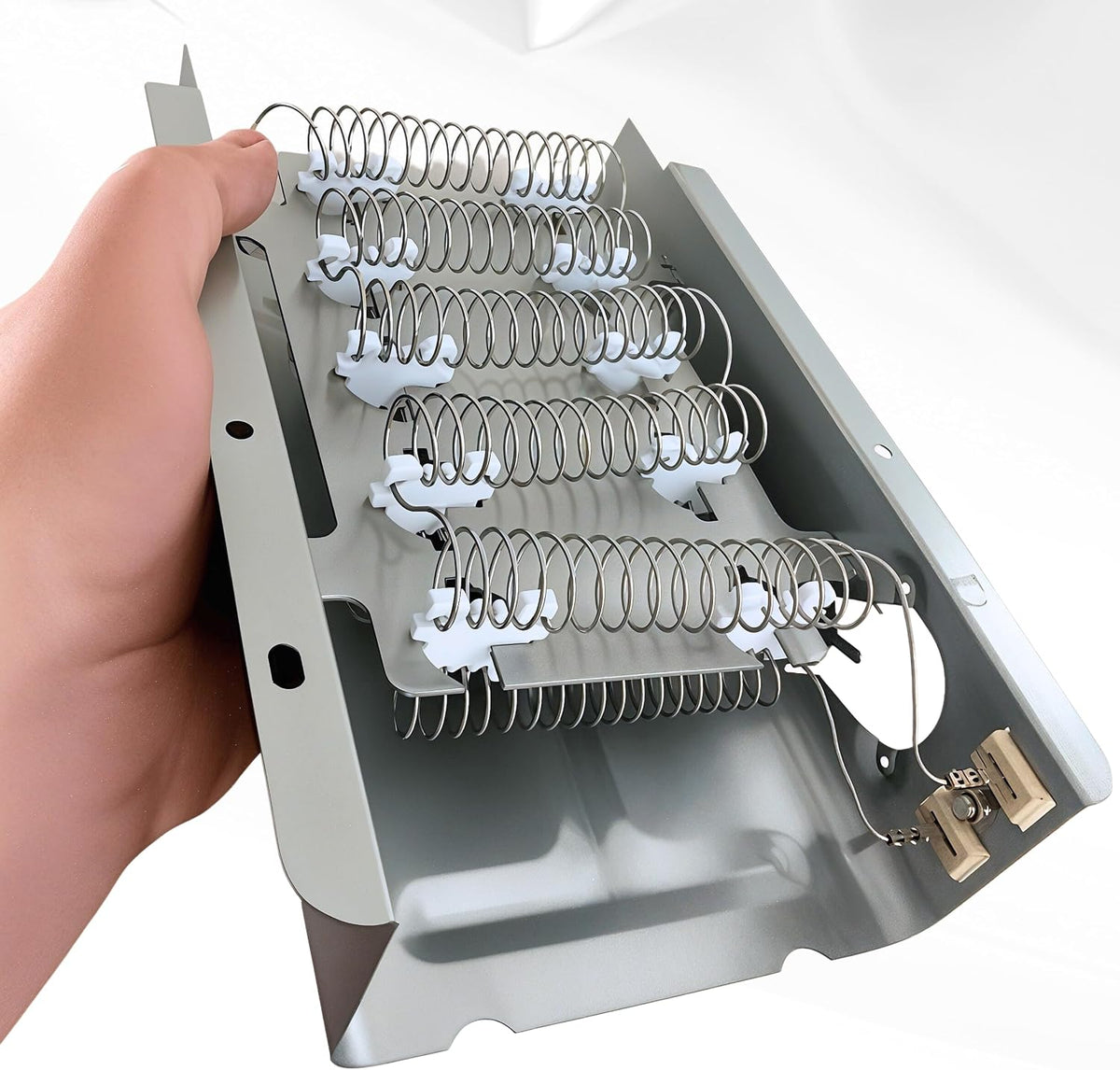 Dryer Heating Element fits Whirlpool WED5600VQ0, WED5700SW0, WED5700VH0, WED5700VH1, WED5700VW0 - Full Replacement Kit with Thermostat, Thermal Fuse & Cut-Off Switch