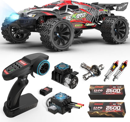 Mini 1:8 Brushless RC Cars for Adults, VEXARO 50+MPH Fast RC Trucks | 3660 3100KV Brushless Motor & 80A ESC, 2*