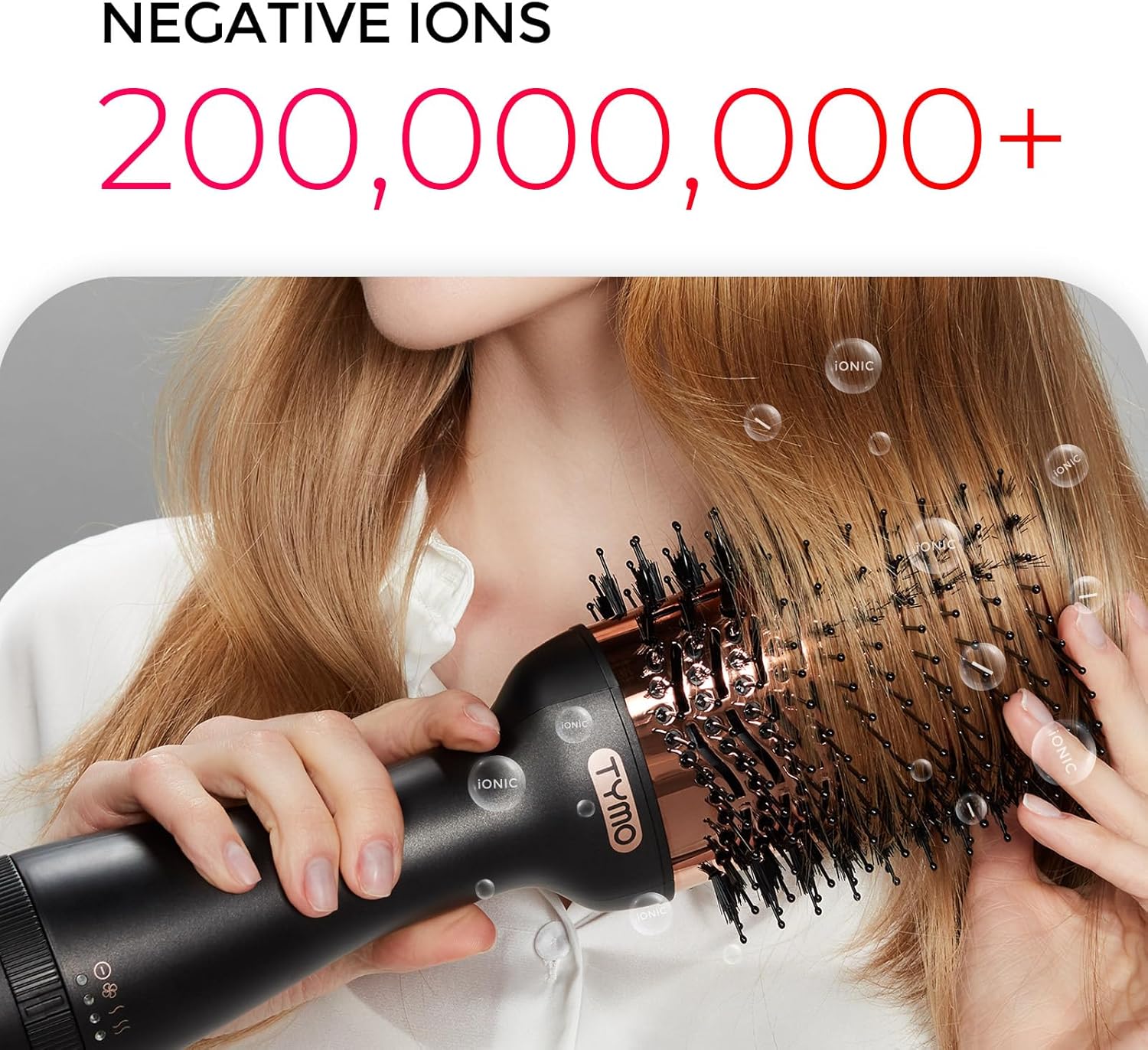 Hair Dryer Brush Blow Dryer Brush in One, 4 in 1 Ionic Hairdryer and Styler Volumizer with Oval Titanium Barrel, Hot