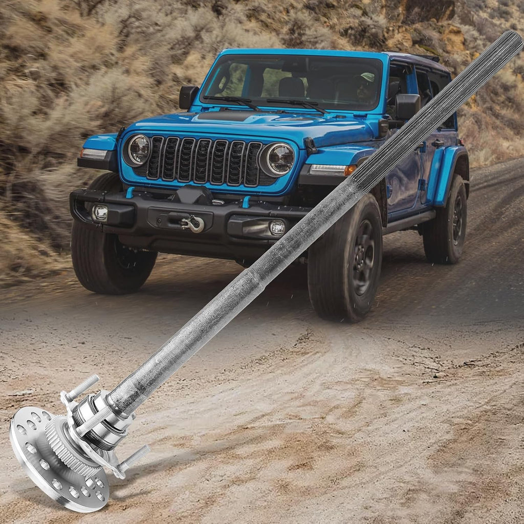 Rear Axle Shaft Assembly with Axle Bearing and Seal Compatible with Jeep Wrangler 2007-2011 3.8L, Wrangler 2012-2018 3.6L, Wrangler JK 2018 3.6L, Rear Left or Right, OE 630338, 68003272AA, YAWD4421830