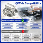 6-Pack 318242275 Burner Knobs Compatible with Electrolux Gas Cooktop Ranges