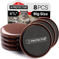 Furniture Sliders for Carpet X-PROTECTOR - 8 PCS Heavy Moving Pads 4 3/4" | Premium Sliders for Furniture. Move Your