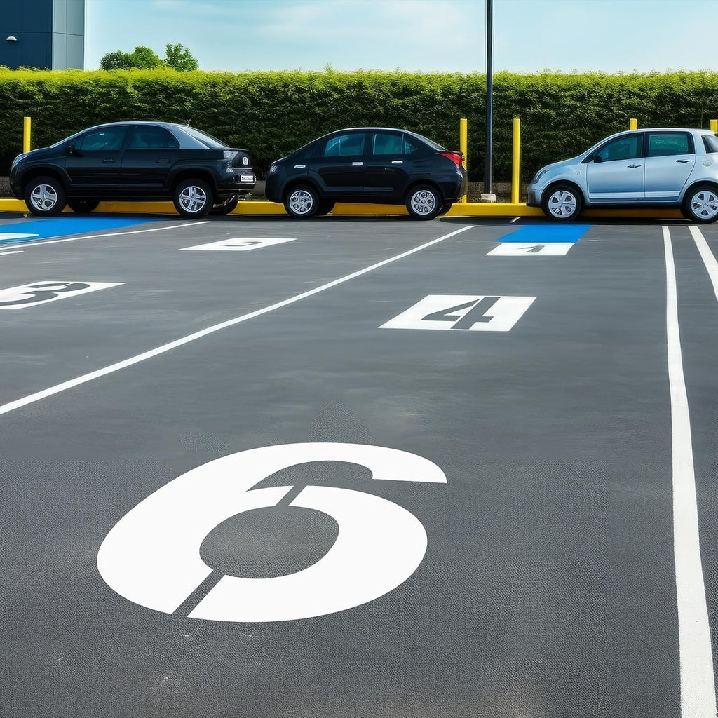 32 Inch Large Number Stencils Set 0-9 Address Pavement Templates Reusable Number Stencil Kit for Address Parking Lot