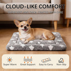 Dog Bed Mat, Reversible Crate Pad, Machine Washable for Small Dogs