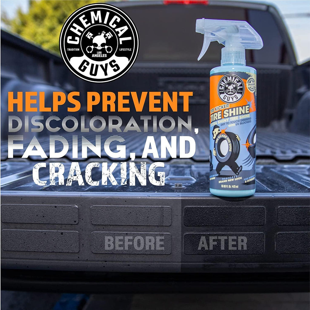 Tire Kicker Extra Glossy Tire Shine for Rubber & Trim, 16 oz | Sprayable dressing revives a deep wet look on tires