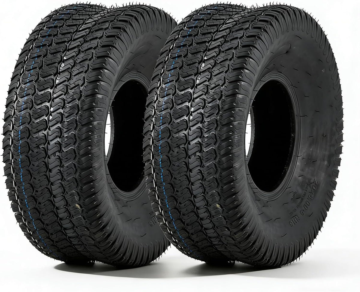 13x5.00-6 Lawn Mower Tires (Set of 2), 4Ply Tubeless Turf Tires for Riding Mower Garden Tractor, Turf Saver Lawn
