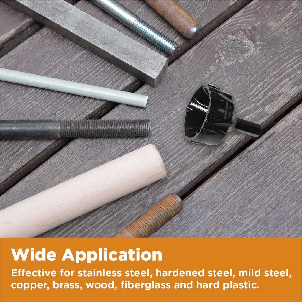 1/4"-3/4" Carbide Chamfering Bit Uniburr Thread Deburring Tool