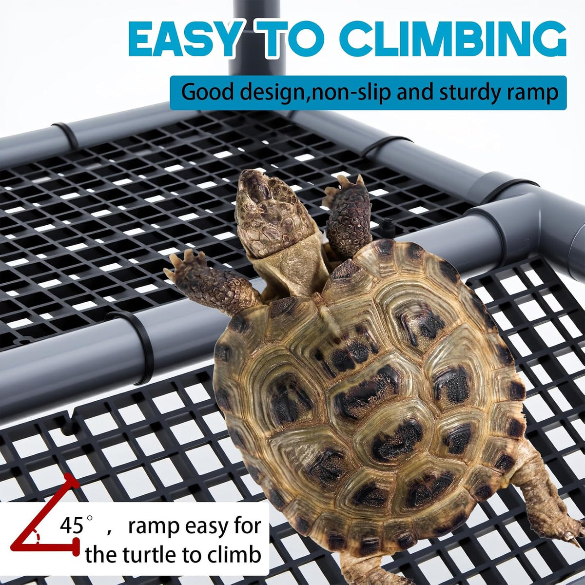 Adjustable Extra Large Turtle Basking Platform, 18-19" Wider Hanging Dock, Basking Area for Aquarium Tank