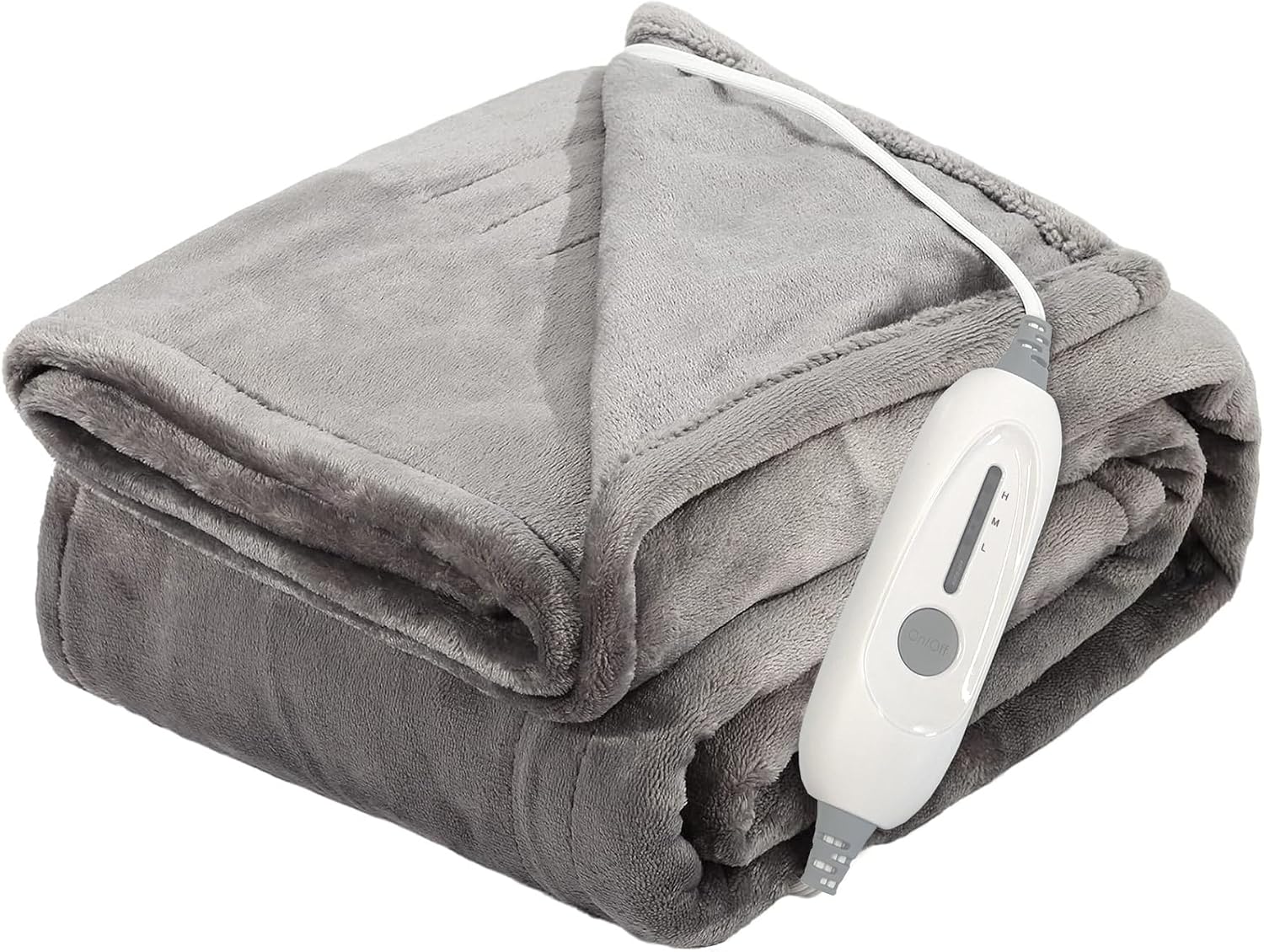 Heated Blanket Throw, Super Soft Flannel Electric Throw Blanket | 3 Heating Levels, 4H Auto Off,Overheat Protection