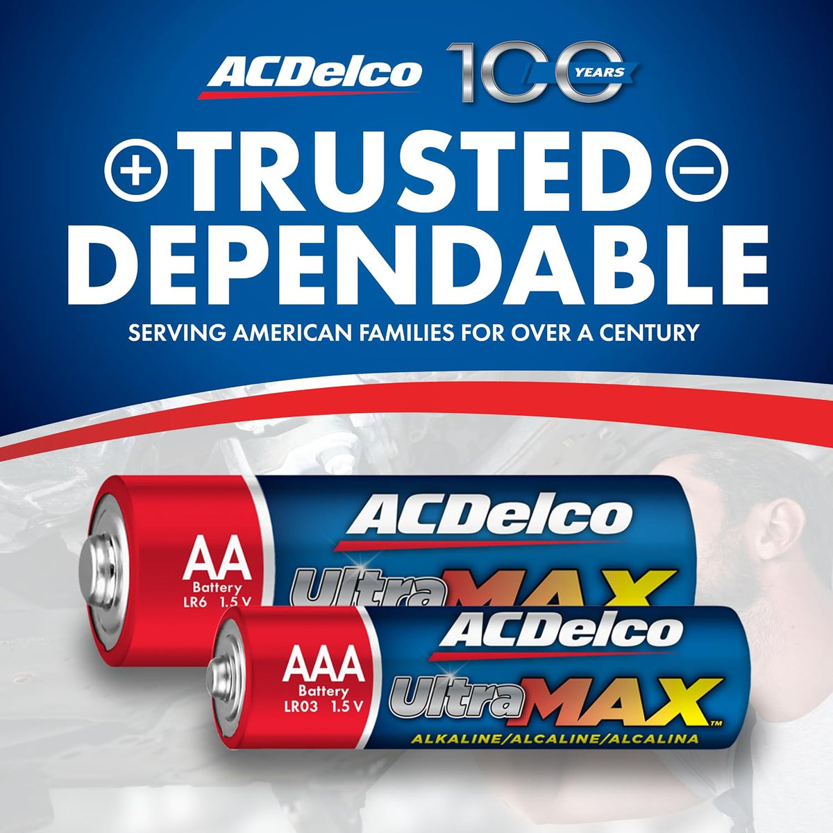 ACDelco UltraMAX 10-Count Double AA Batteries, Alkaline Battery with Advanced Technology for Home and Office, 10-Year