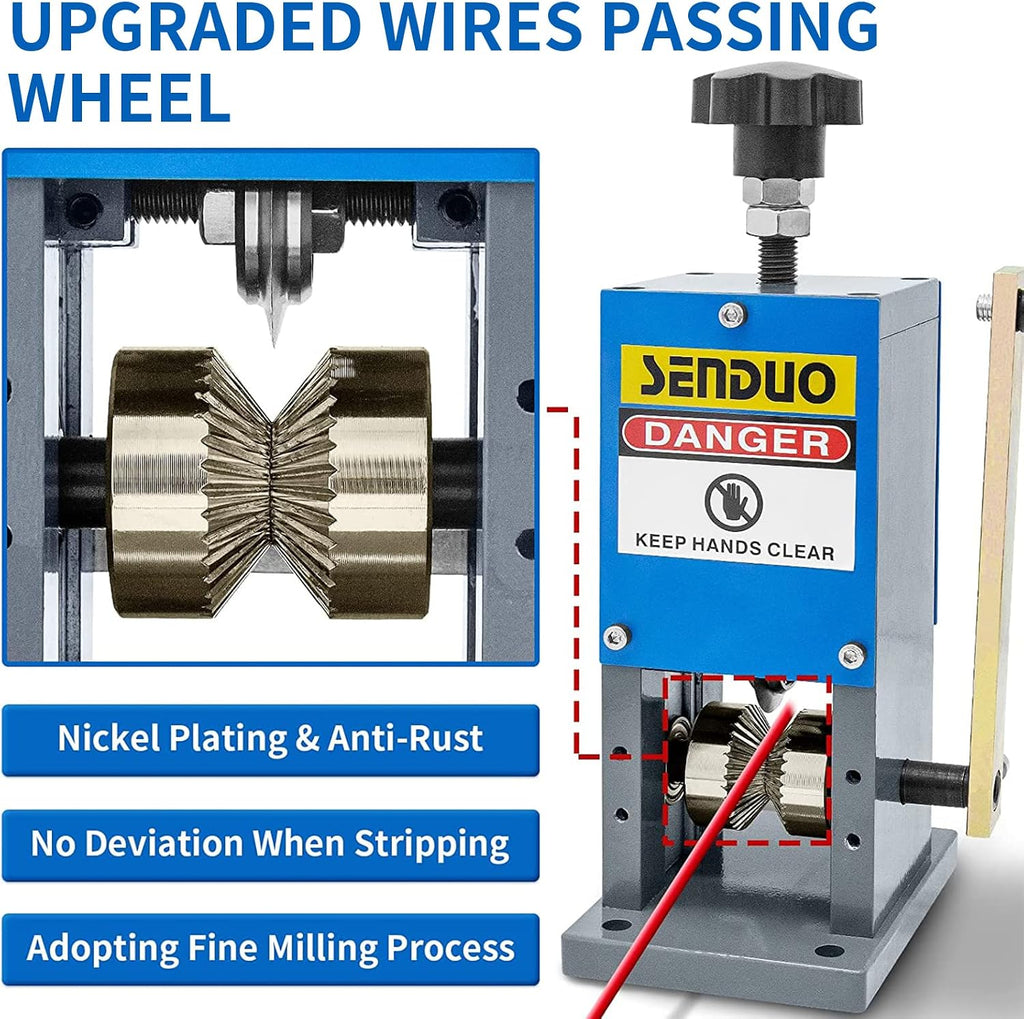 Replacement Wire Passing Wheel for SENDUO Wire Stripping Machines