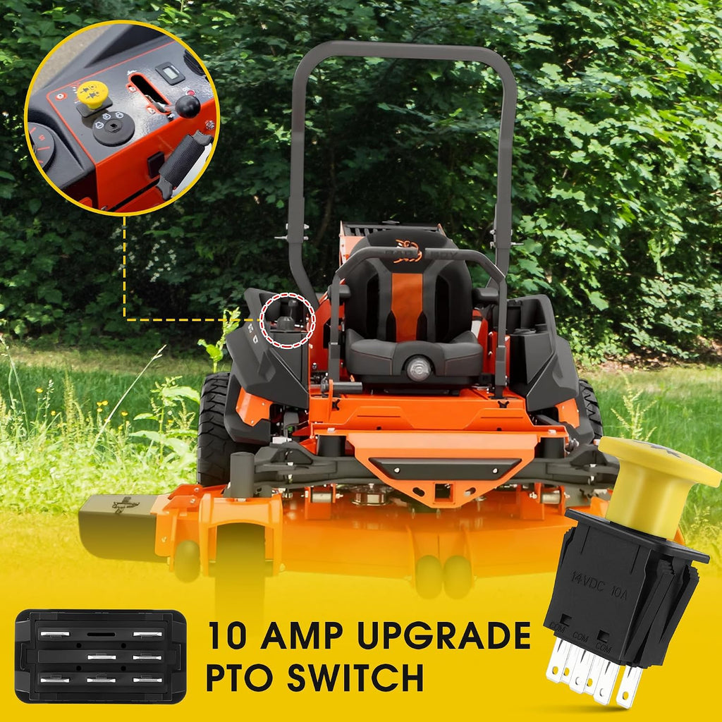 10 Amp 7 Terminals PTO Switch Lawn Mower Part, Upgrade Blade Clutch Switch | PTO Switch Compatible with Cub Cadet MTD