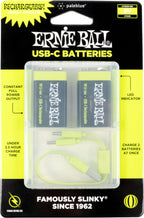 USB-C Rechargeable 9v Battery by Paleblue - 2-Pack