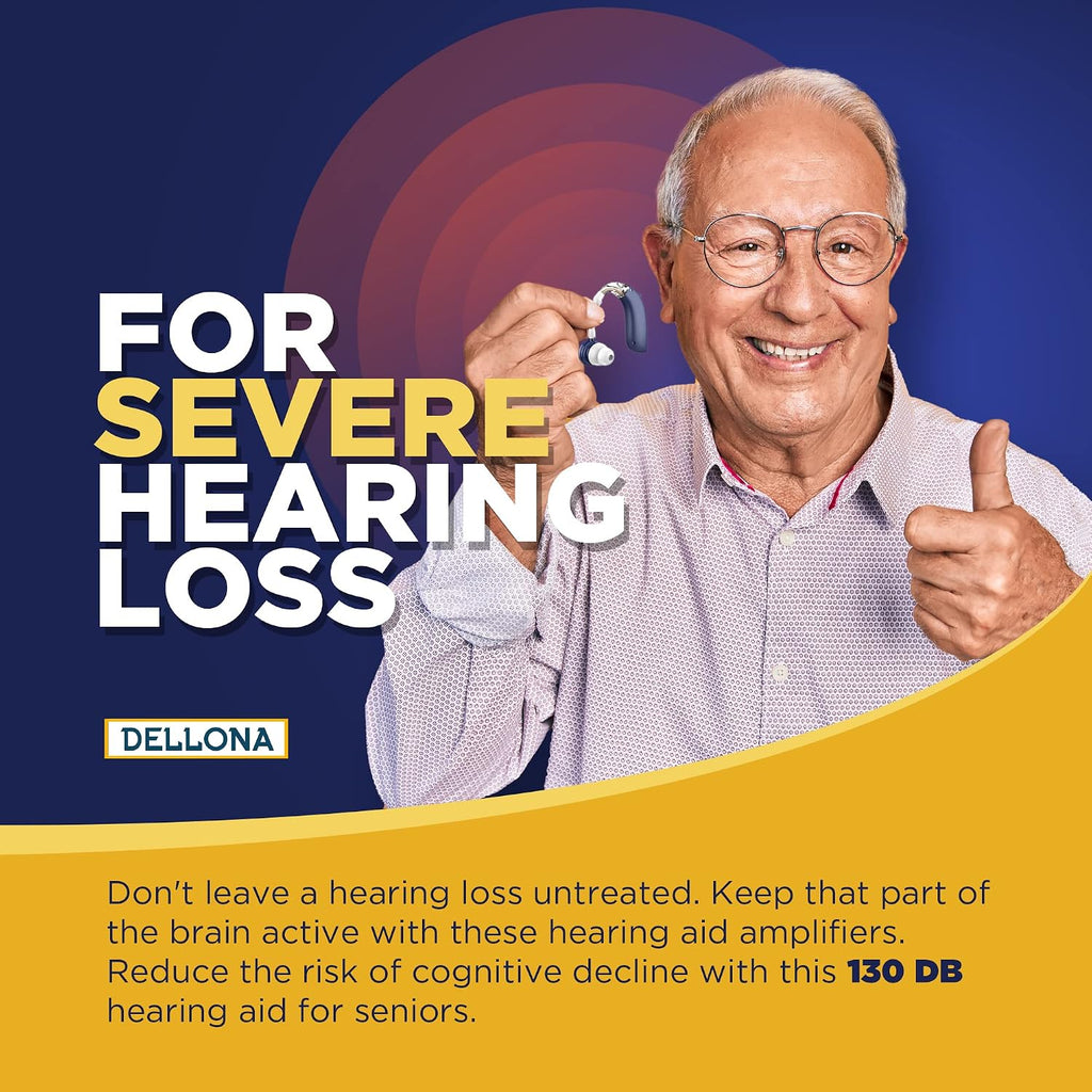High-Performance Hearing Aids for Seniors, OTC Rechargeable Hearing Aid for People with Severe Hearing Loss with