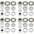 4 Sets 7,000 lb Boat Trailer Axles Bearing Kits, 25580 14125A Bearings-Double Lip Grease Seals 10-36 (or 10-10), Fits