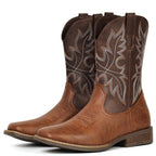 Cowboy Boots for Men Western Boots Square Toe
