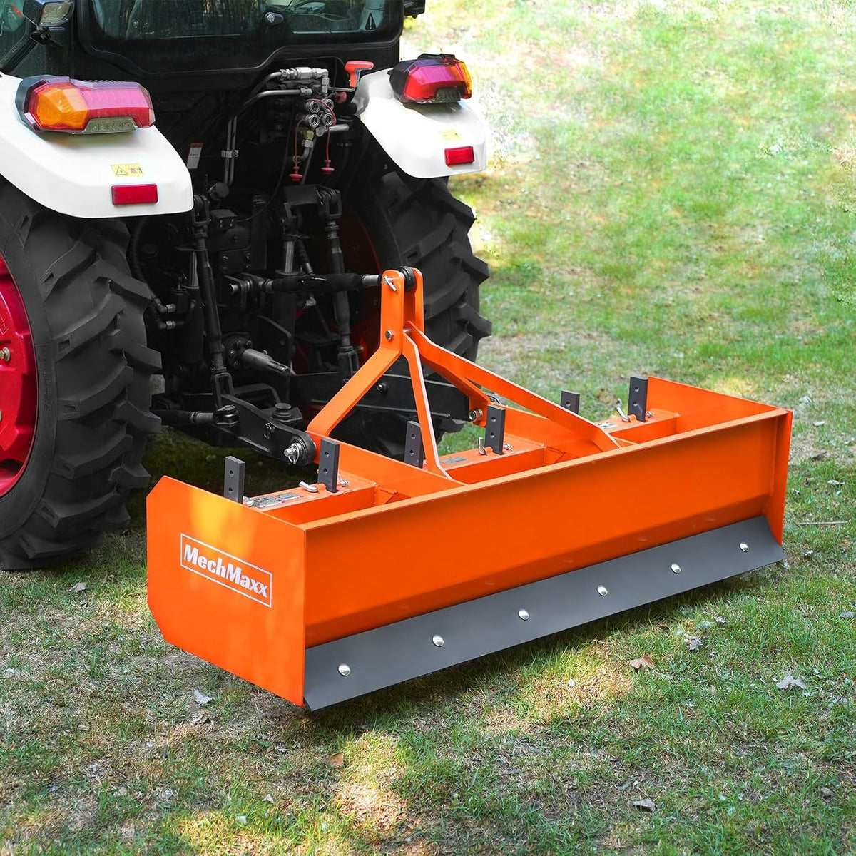 72" Box Blade Scraper with 6 Shanks 3 Point Hitch Tractor Attachment, Model BB72