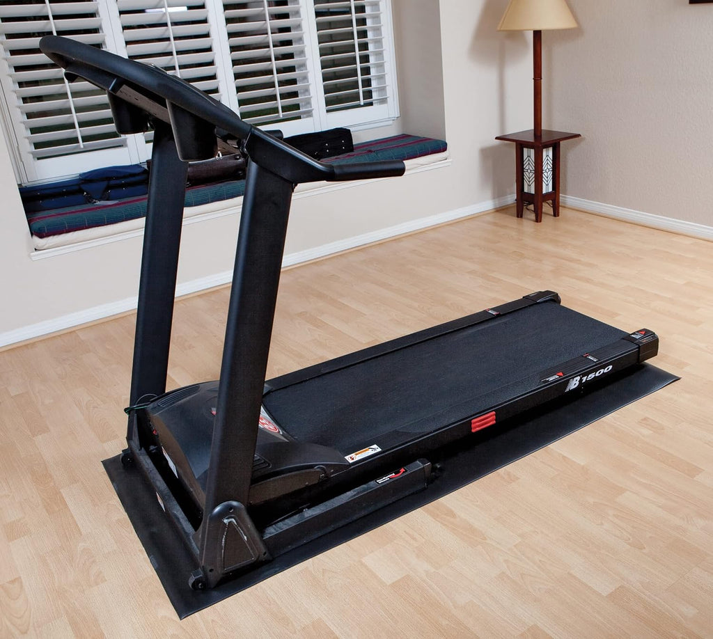 Fitness Equipment Mat and Floor Protector Compatible for Treadmills, Elliptical, Exercise Bikes, Stationary Cycles