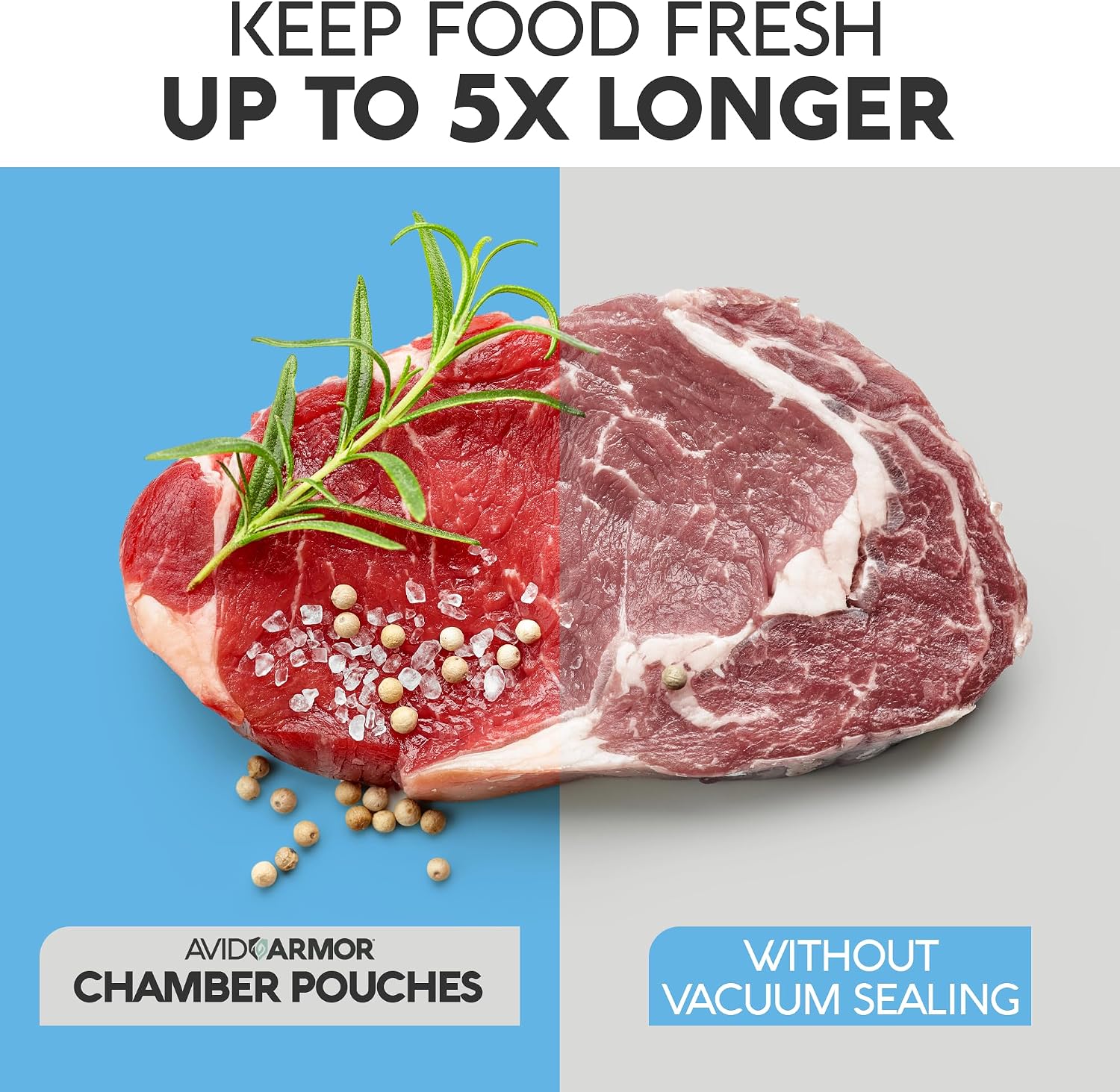 Chamber Vacuum Sealer Bags – Heavy Duty, BPA-Free, Pre-Cut Chamber Vacuum Bags for Food Preservation, Freezer