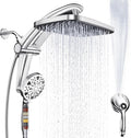 Rain Shower Head with filtered Handheld High Pressure rainfall Shower Heads with Handheld Spray Combo Adjustable