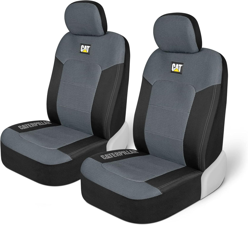 MeshFlex Automotive Seat Covers for Cars Trucks and SUVs – Gray Car Seat Covers for Front Seats, Truck Seat