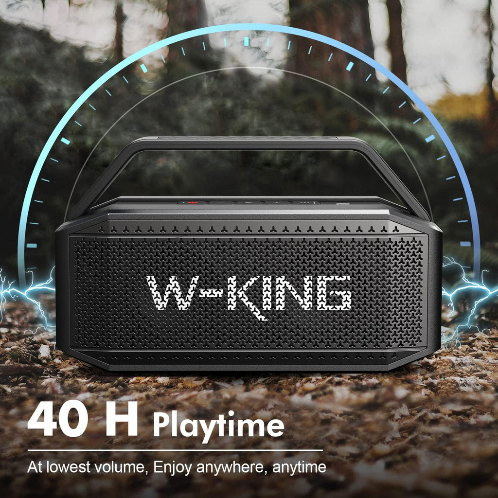Loud Bluetooth Speaker, 100W Max IPX6 Portable Outdoor Speakers Bluetooth Wireless/60W Deep Bass Radiator/2