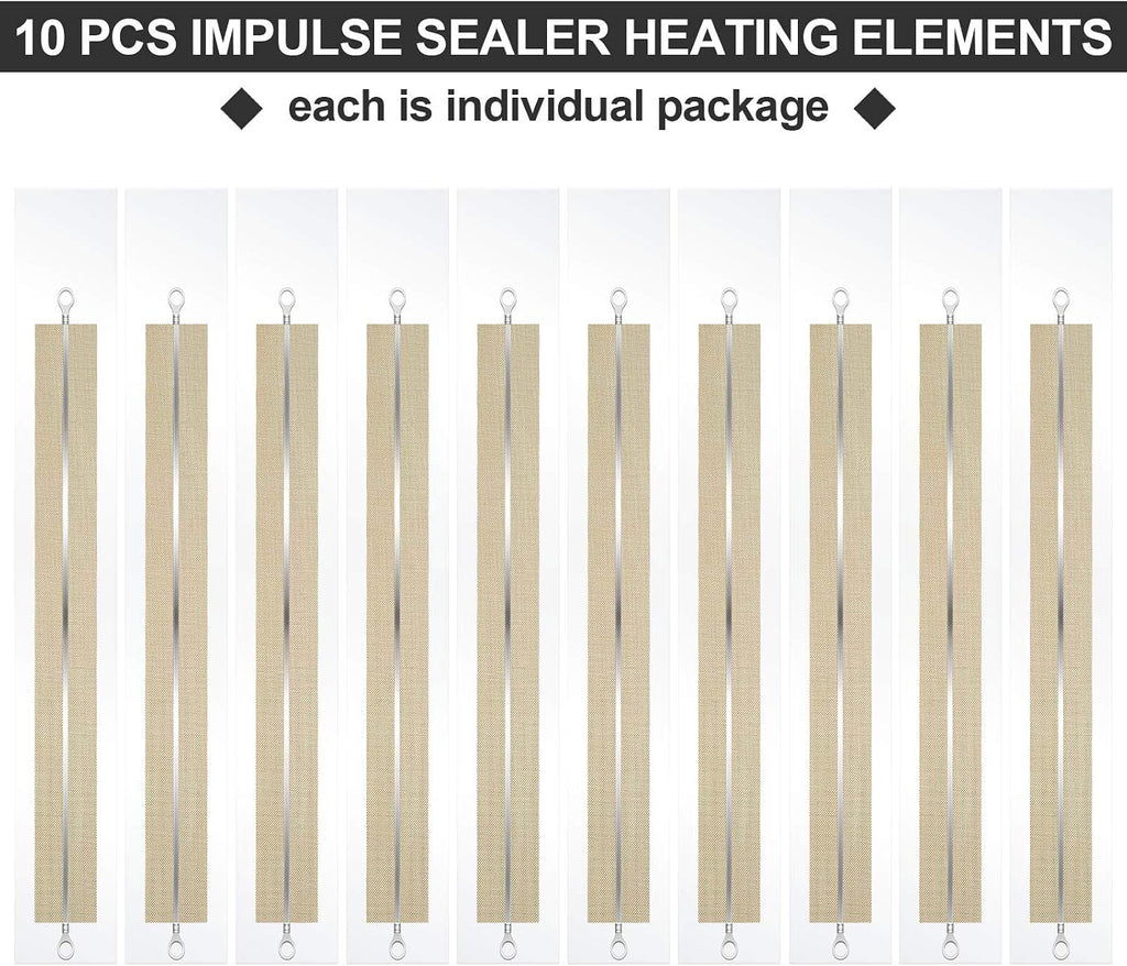 10 Pcs 16 Inch Impulse Heat Sealer Replacement Strips