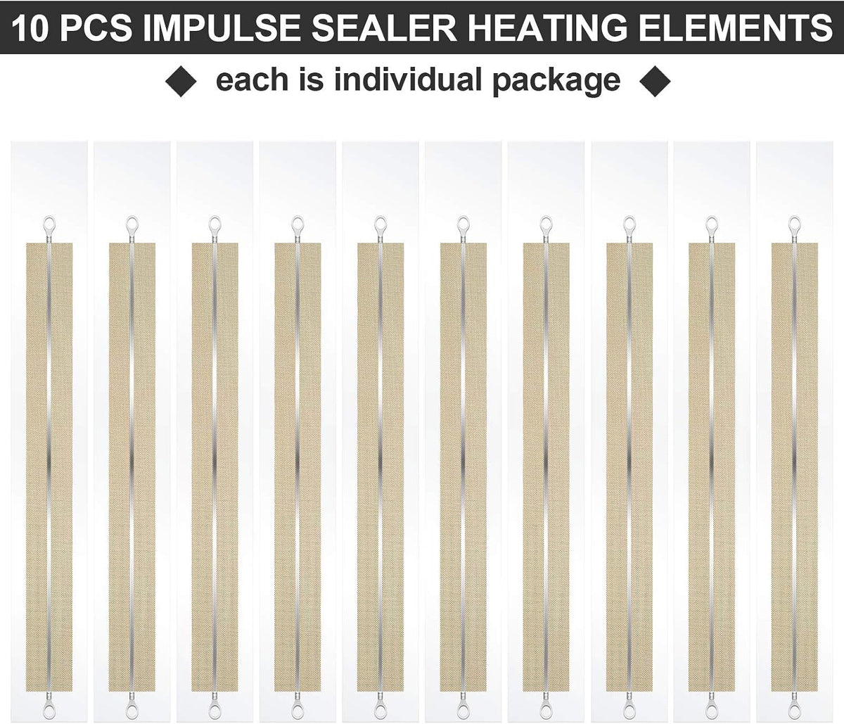 10 Pcs 16 Inch Impulse Heat Sealer Replacement Strips