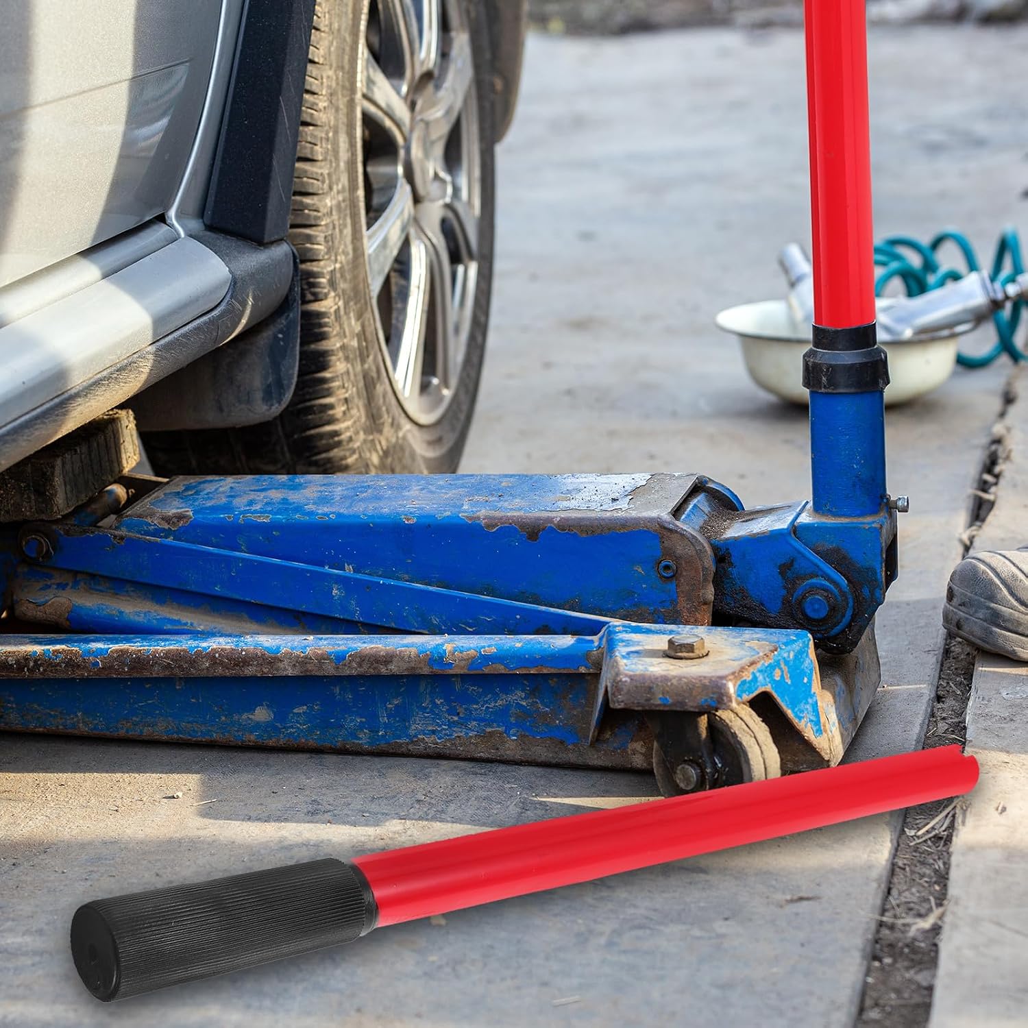 3 Ton Horizontal Hydraulic Jack Handle - Heavy Floor Jack Handle Replacement, Duty Replacement Pole Lever for Floor