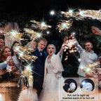Drixbor 24 PCS Light Up Wedding Wands - LED Tinsel Streamers for Wedding Send Off & Grand Entrance, Party Favors for