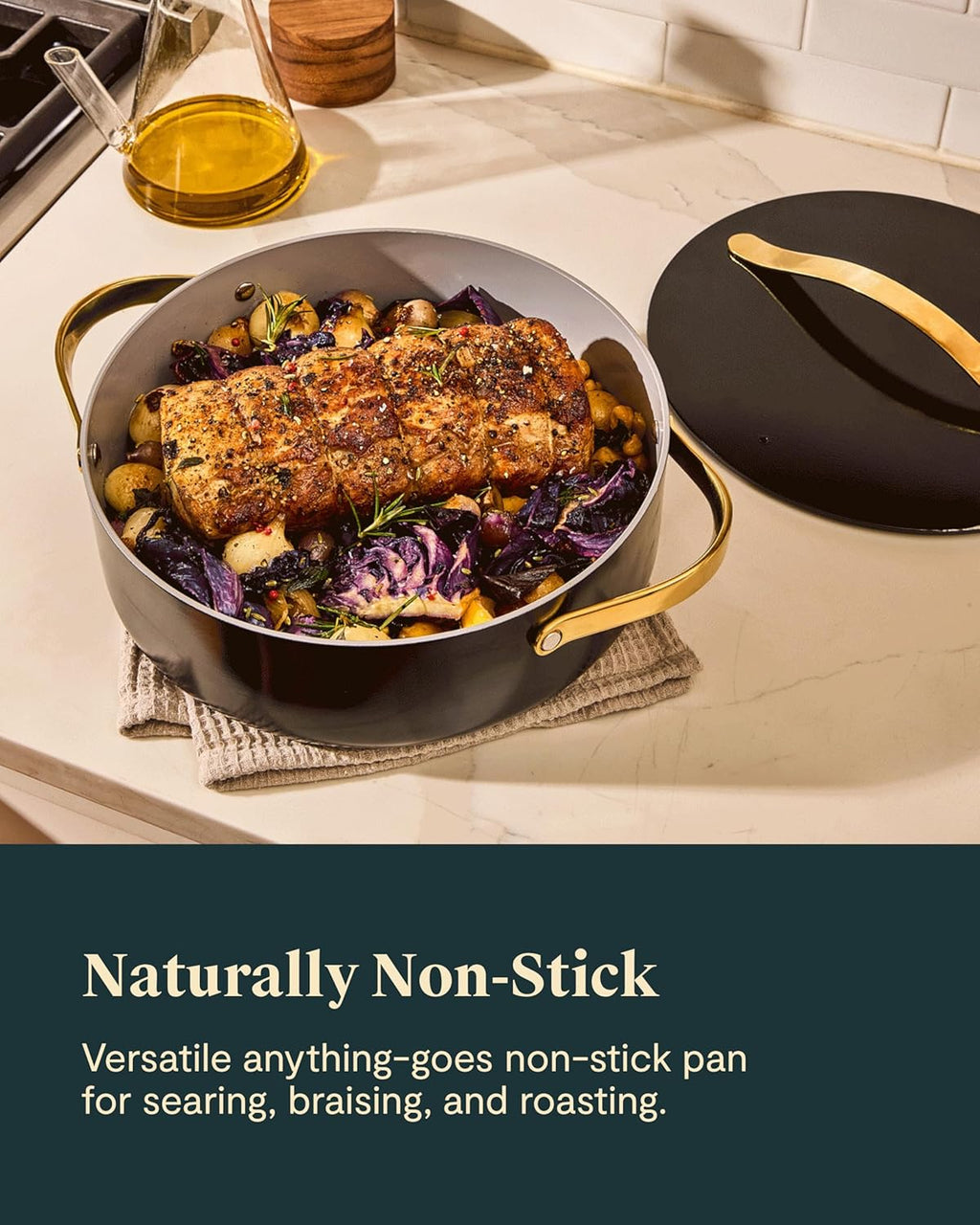 6 qt Non-Stick Ceramic-Coated Rondeau Pot