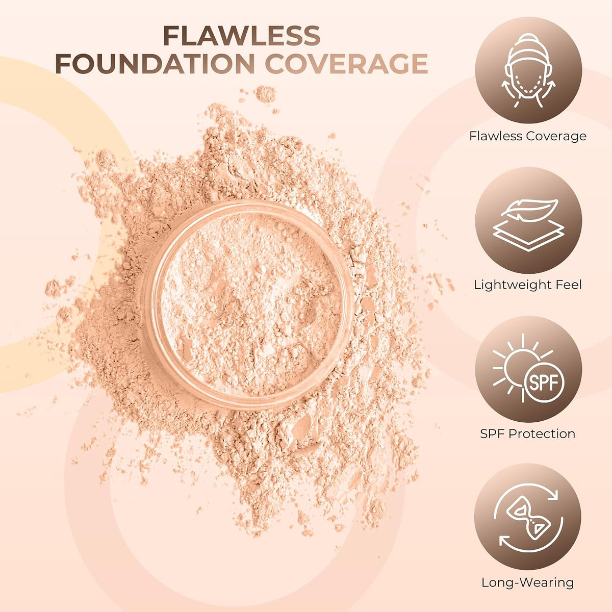 EVERYDAY KIT (PINK BISQUE) Full Size Mineral Makeup Set Matte Foundation Bare Face Sheer Powder Cover