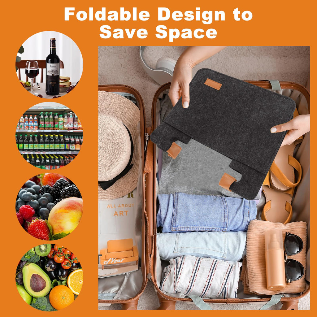 4 PCS 12 Bottle Wine Carrier Tote 14.6x12.6x8.7 Inch Wine Shipping Box 12 Bottles Liquor Bottle Storage Bag Black