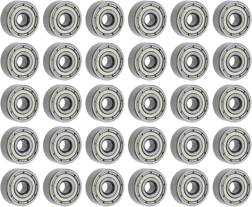 623ZZ Ball Bearing 3mm x 10mm x 4mm Double Shielded Deep Groove Bearing, High-Speed Smooth & Quiet, Carbon Steel (Pack of 30)