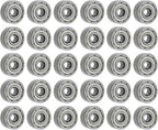 623ZZ Ball Bearing 3mm x 10mm x 4mm Double Shielded Deep Groove Bearing, High-Speed Smooth & Quiet, Carbon Steel (Pack of 30)