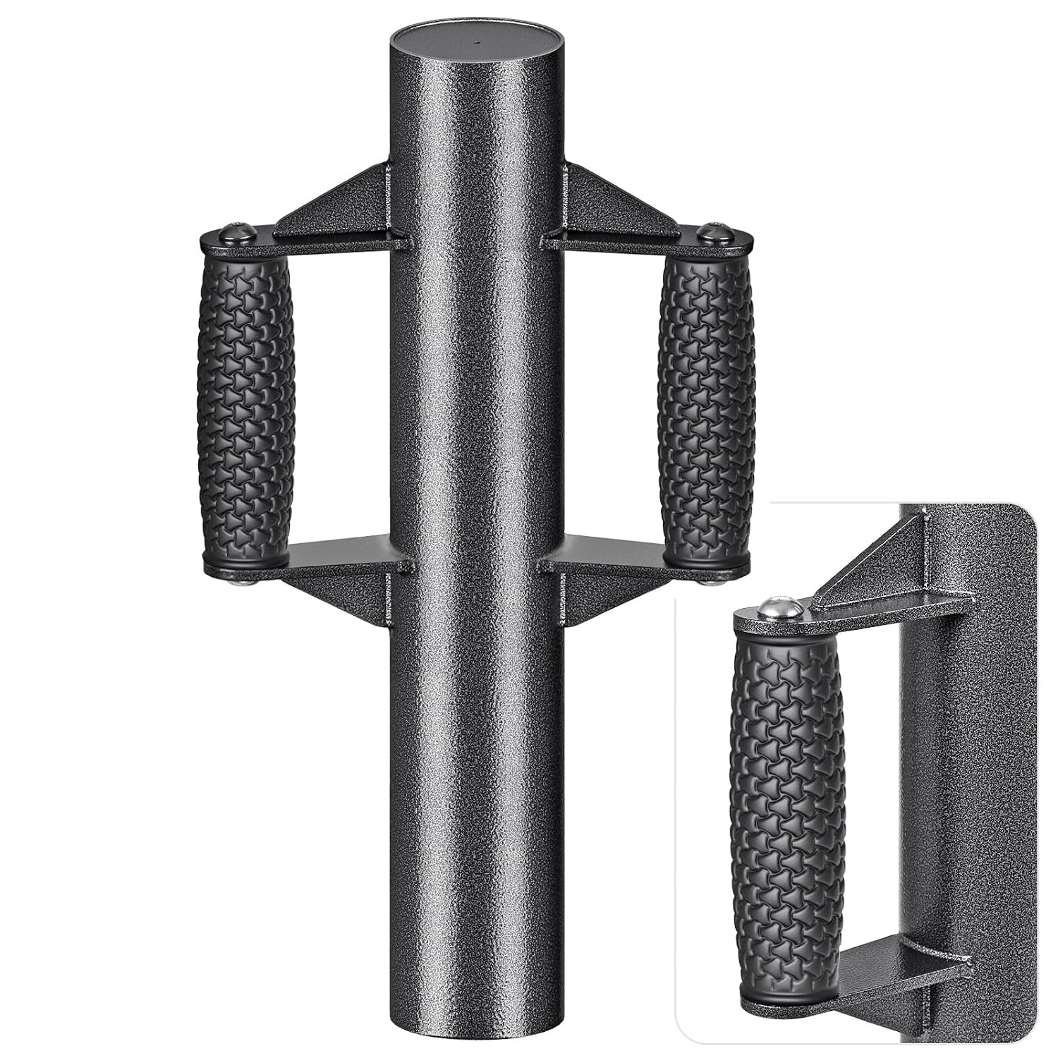 Enhance Fence Post Driver with Anti-Slip Handles T Post Driver, Heavy Duty Steel Post Driver Pounder Hammer for Metal