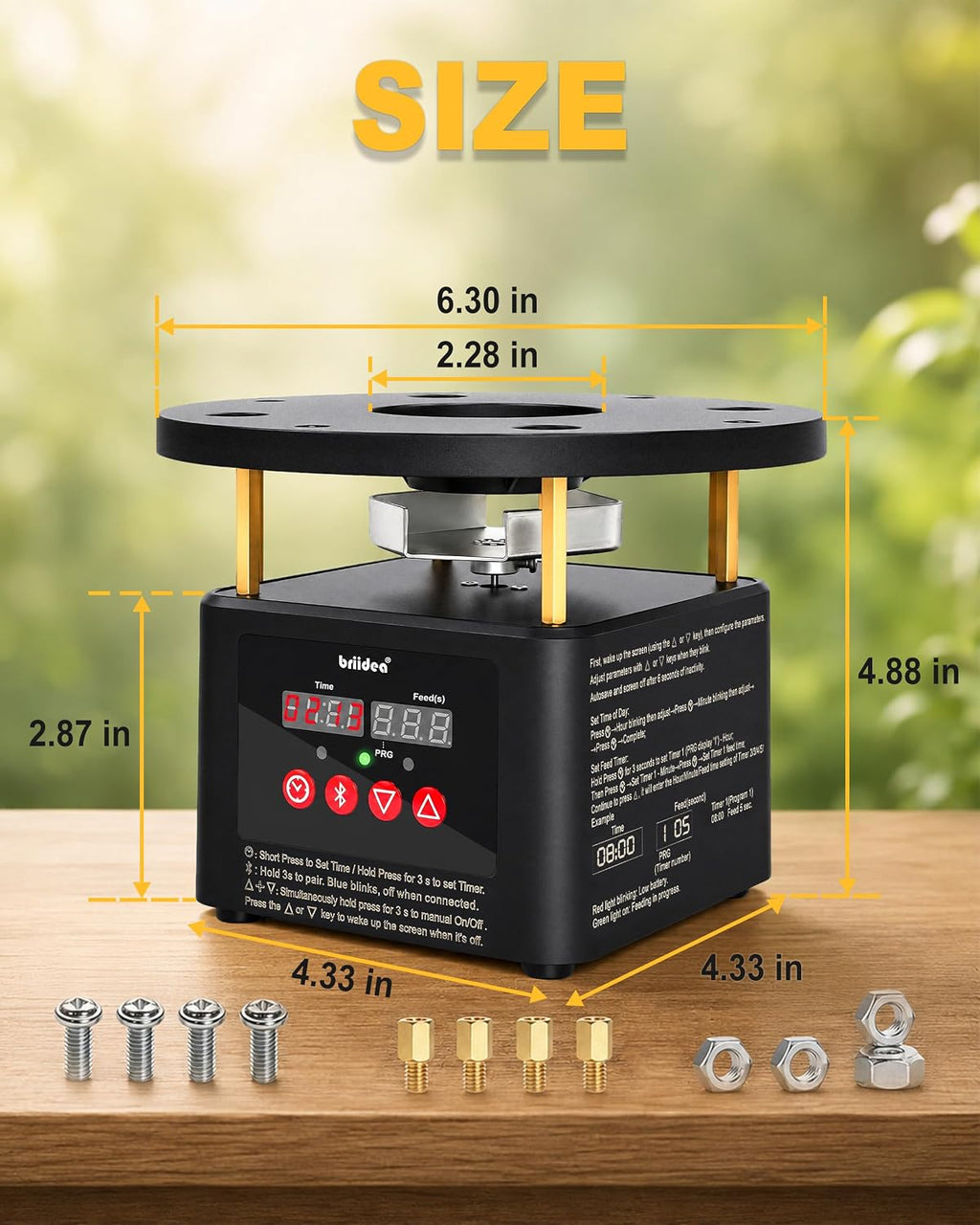 Bluetooth Deer Feeder Timer, APP Control